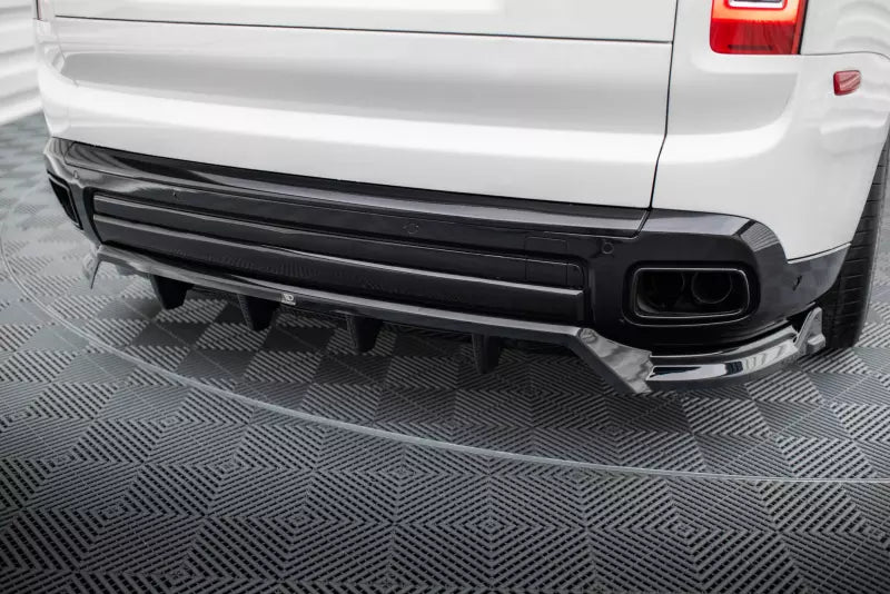 Maxton Design Mittlerer Heckdiffusor für Rolls Royce Cullinan Hochglanz schwarz – Ansicht 1