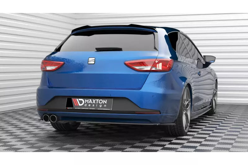 Maxton Design Diffusor Flaps V.3 für Seat Leon FR Sportstourer Mk3 Hochglanz schwarz – Ansicht 1