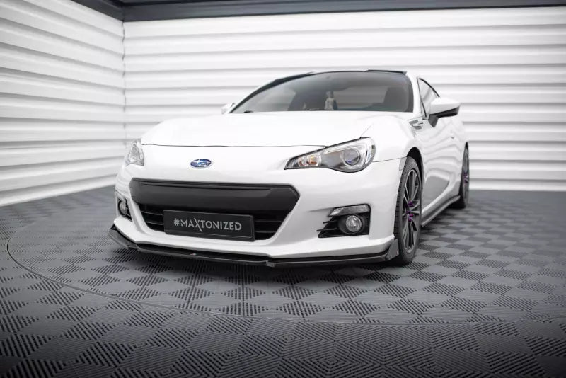 Maxton Design Frontlippe V.1 + Flaps für Subaru BRZ Hochglanz schwarz – Ansicht 1