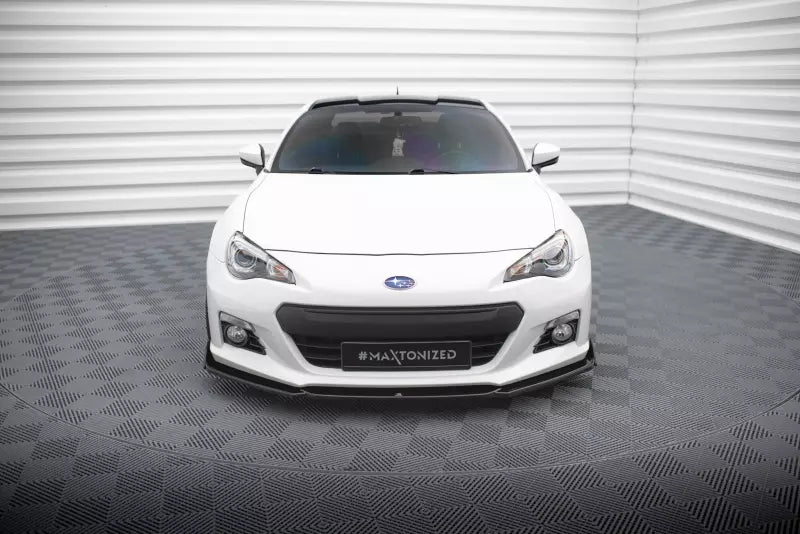 Maxton Design Frontlippe V.1 + Flaps für Subaru BRZ Hochglanz schwarz – Ansicht 2
