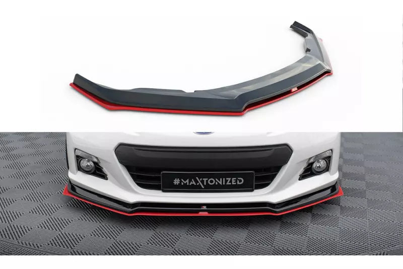 Maxton Design Frontlippe V.3 für Subaru BRZ rot – Ansicht 2