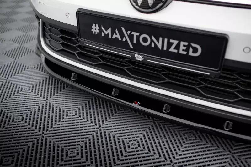 Maxton Design Frontlippe V.1 für Volkswagen Polo GTI Mk6 Facelift Hochglanz schwarz – Ansicht 3