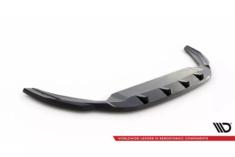 Maxton Design Frontlippe V.1 für Volkswagen Polo GTI Mk6 Facelift Hochglanz schwarz – Ansicht 4