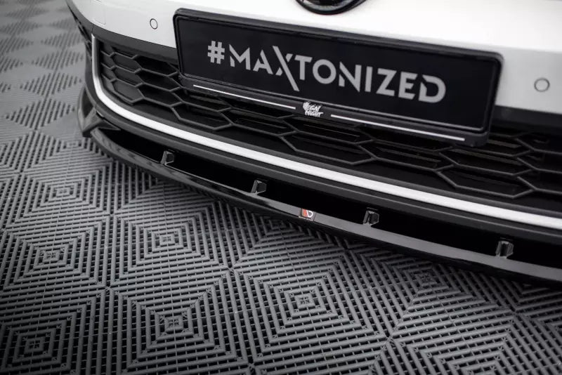 Maxton Design Frontlippe V.2 für Volkswagen Polo GTI Mk6 Facelift Hochglanz schwarz – Ansicht 3