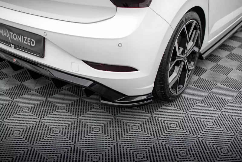 Maxton Design Diffusor Flaps für Volkswagen Polo GTI Mk6 Facelift Hochglanz schwarz – Ansicht 1