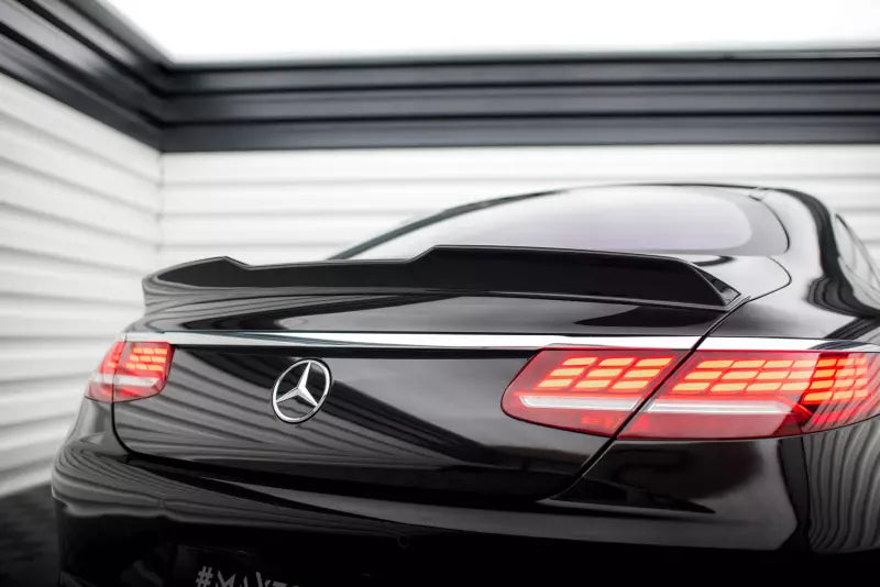 Maxton Design Heckspoiler 3D für Mercedes S Coupe AMG-Line C217 Facelift Hochglanz schwarz – Ansicht 1