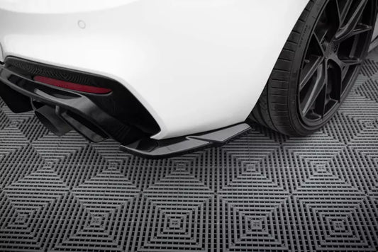 Maxton Design Diffusor Flaps für BMW 1er F20 M-Paket / M140i Facelift Hochglanz schwarz – Ansicht 1