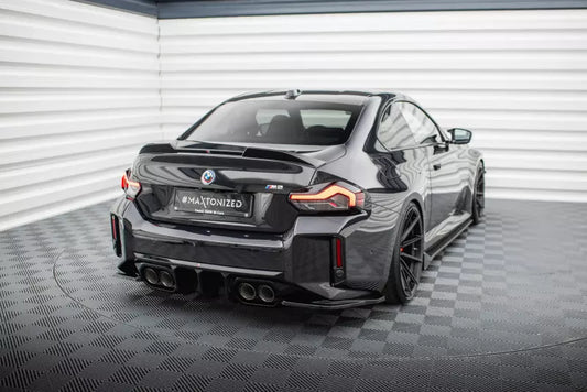 Maxton Design Diffusor Flaps für BMW M2 G87 Hochglanz schwarz – Ansicht 1