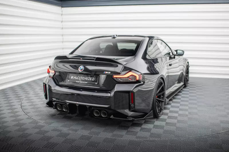 Maxton Design Diffusor Flaps für BMW M2 G87 Hochglanz schwarz – Ansicht 1