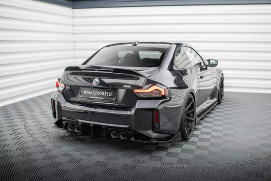 Maxton Design Diffusor Flaps für BMW M2 G87 Hochglanz schwarz – Ansicht 1