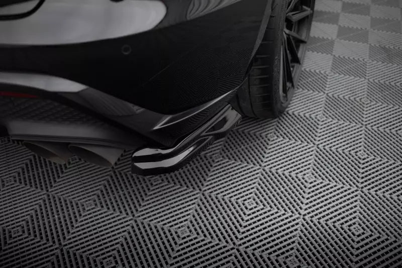 Maxton Design Diffusor Flaps für Porsche Macan GTS Mk1 Facelift 2 Hochglanz schwarz – Ansicht 1
