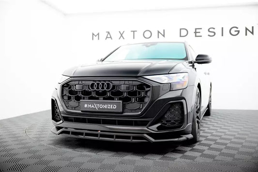 Maxton Design Frontlippe für Audi SQ8 Mk1 Facelift Hochglanz schwarz – Ansicht 1