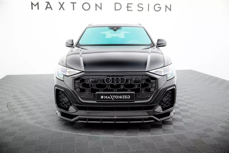 Maxton Design Frontlippe für Audi SQ8 Mk1 Facelift Hochglanz schwarz – Ansicht 2