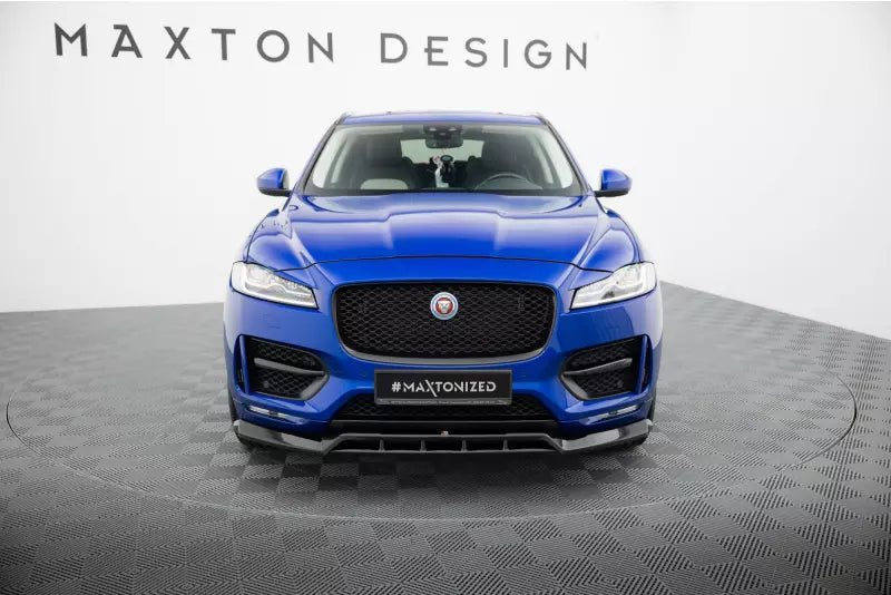 Maxton Design Frontlippe für Jaguar F-Pace R-Sport Mk1 Hochglanz schwarz – Ansicht 2