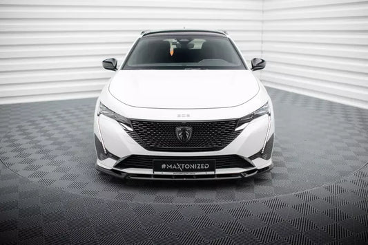 Maxton Design Frontlippe für Peugeot 308 GT Hatchback Mk3 Hochglanz schwarz – Ansicht 1