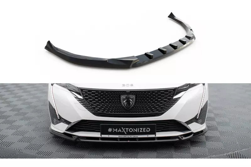 Maxton Design Frontlippe für Peugeot 308 GT Hatchback Mk3 Hochglanz schwarz – Ansicht 2