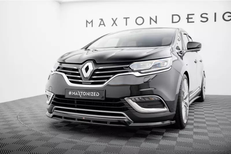 Maxton Design Frontlippe für Renault Espace Mk5 Facelift Hochglanz schwarz – Ansicht 1