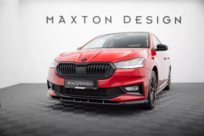 Maxton Design Frontlippe für Skoda Fabia Mk4 Hochglanz schwarz – Ansicht 1
