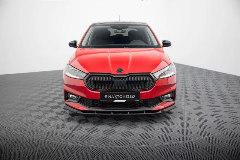 Maxton Design Frontlippe für Skoda Fabia Mk4 Hochglanz schwarz – Ansicht 2