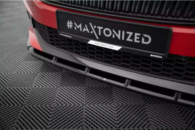 Maxton Design Frontlippe für Skoda Fabia Mk4 Hochglanz schwarz – Ansicht 3