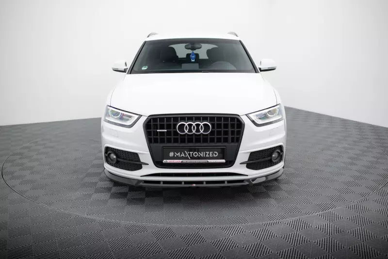 Maxton Design Frontlippe V.1 für Audi Q3 S-line 8U Hochglanz schwarz – Ansicht 2