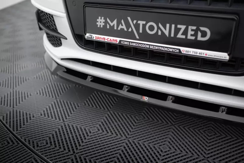 Maxton Design Frontlippe V.1 für Audi Q3 S-line 8U Hochglanz schwarz – Ansicht 3