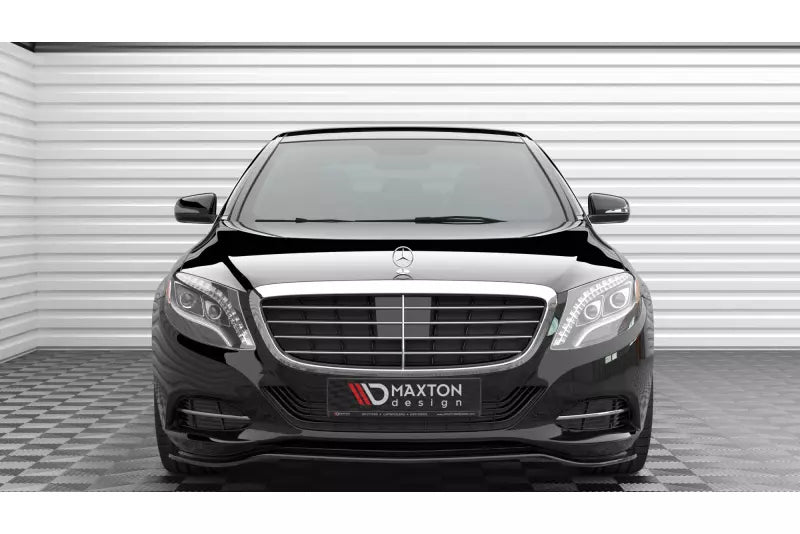 Maxton Design Frontlippe V.1 für Mercedes S W222 Hochglanz schwarz – Ansicht 2