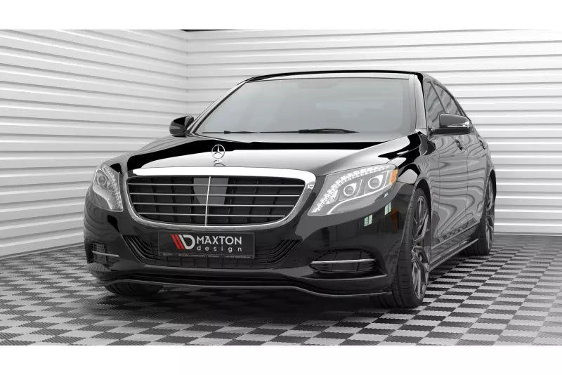 Maxton Design Frontlippe V.1 für Mercedes S W222 Hochglanz schwarz – Ansicht 3