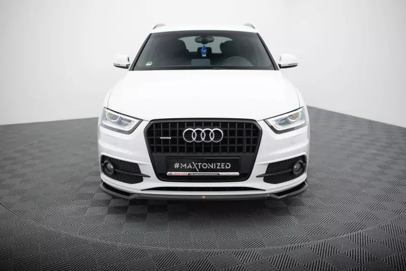 Maxton Design Frontlippe V.2 für Audi Q3 S-line 8U Hochglanz schwarz – Ansicht 2