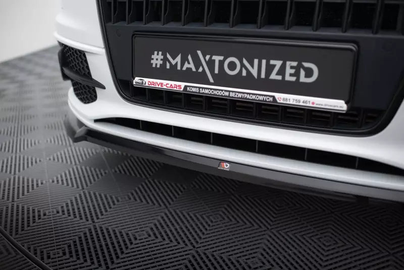 Maxton Design Frontlippe V.2 für Audi Q3 S-line 8U Hochglanz schwarz – Ansicht 3