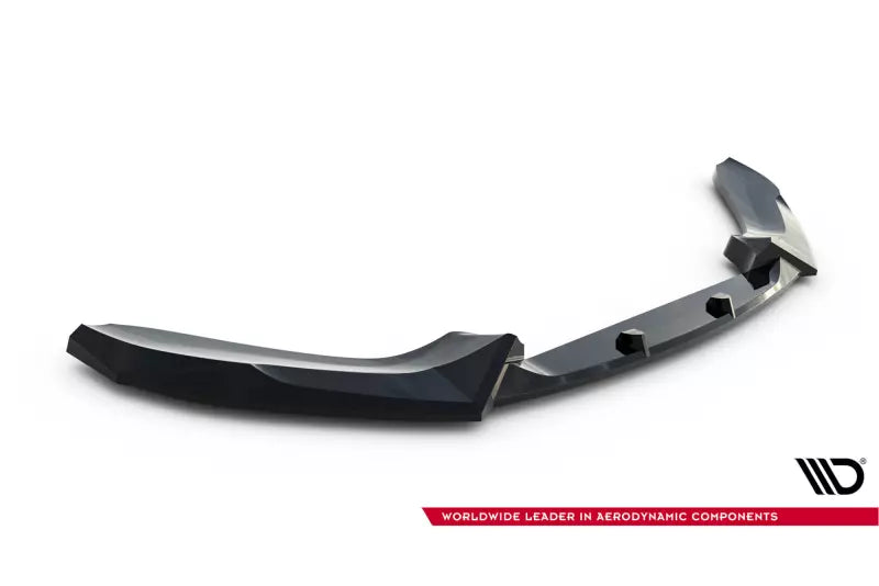 Maxton Design Frontlippe V.5 für BMW 1er F20 M-Paket / M140i Facelift Hochglanz schwarz – Ansicht 4