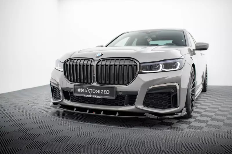 Maxton Design Frontlippe V.5 für BMW 7 G11 M-Paket Facelift Hochglanz schwarz – Ansicht 1