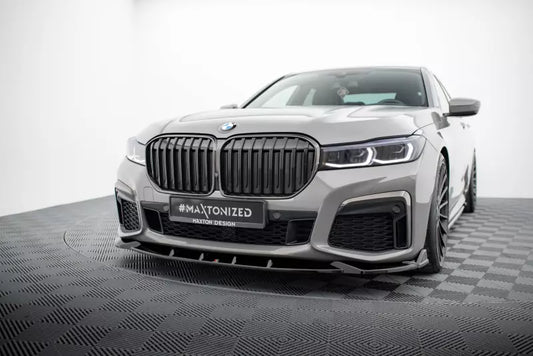 Maxton Design Frontlippe V.5 für BMW 7 G11 M-Paket Facelift Hochglanz schwarz – Ansicht 1
