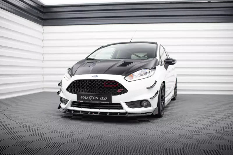 Maxton Design Frontlippe V.6 für Ford Fiesta ST Mk7 Facelift Hochglanz schwarz – Ansicht 1