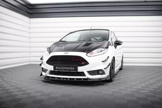 Maxton Design Frontlippe V.6 für Ford Fiesta ST Mk7 Facelift Hochglanz schwarz – Ansicht 1