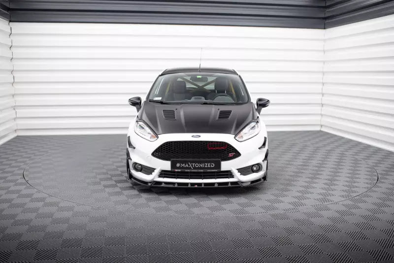Maxton Design Frontlippe V.6 für Ford Fiesta ST Mk7 Facelift Hochglanz schwarz – Ansicht 2