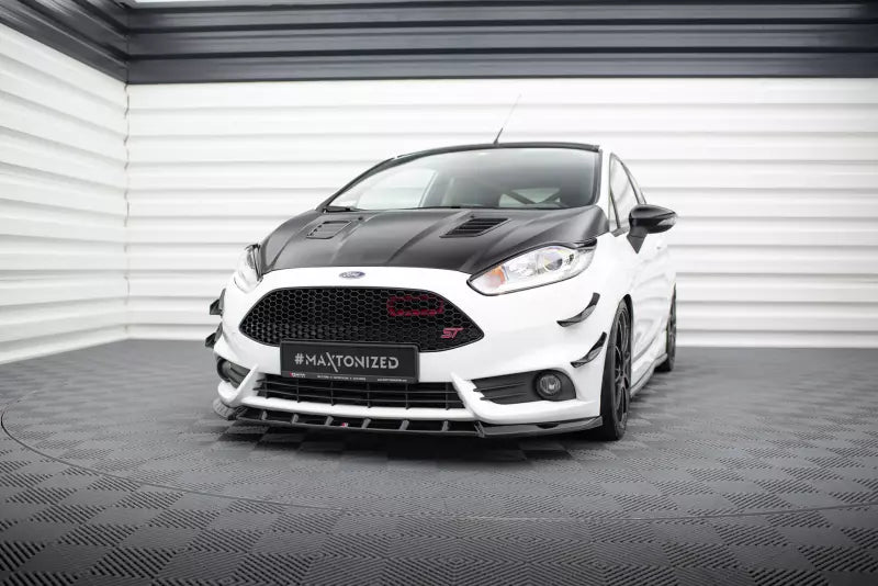 Maxton Design Frontlippe V.6 für Ford Fiesta ST Mk7 Facelift Hochglanz schwarz – Ansicht 1