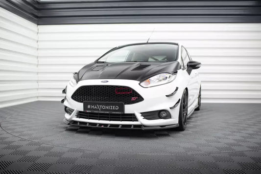 Maxton Design Frontlippe V.6 für Ford Fiesta ST Mk7 Facelift Hochglanz schwarz – Ansicht 1