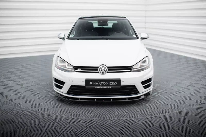 Maxton Design Frontlippe V.6 für VW Golf 7 R Hochglanz schwarz – Ansicht 2