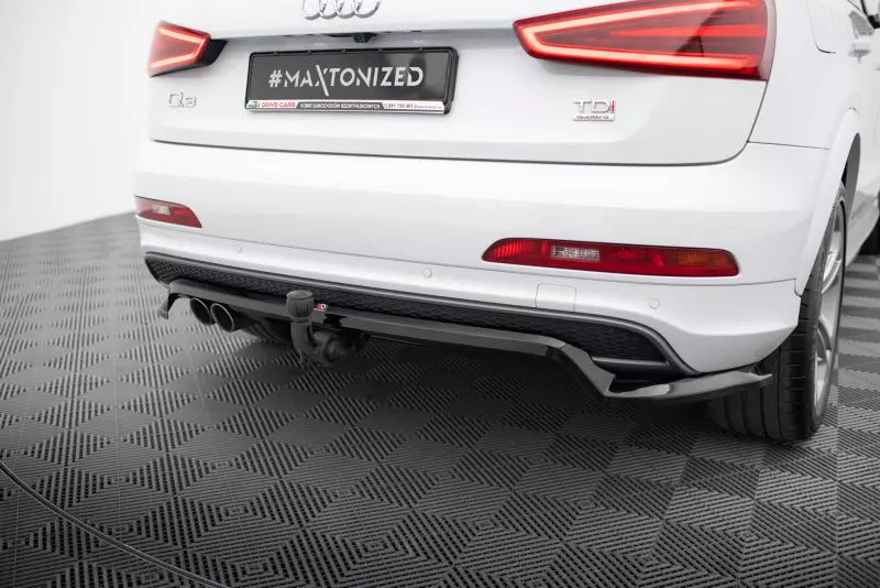Maxton Design Heckdiffusor für Audi Q3 S-line 8U Hochglanz schwarz – Ansicht 1