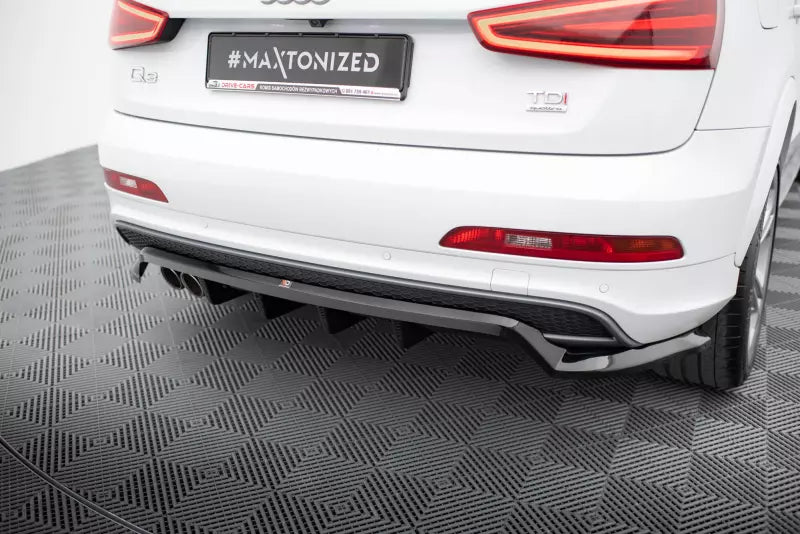 Maxton Design Heckdiffusor für Audi Q3 S-line 8U Hochglanz schwarz – Ansicht 2