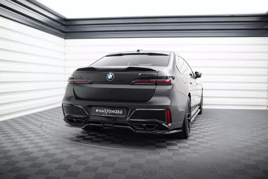Maxton Design Heckdiffusor für BMW M760e G70 Hochglanz schwarz – Ansicht 1
