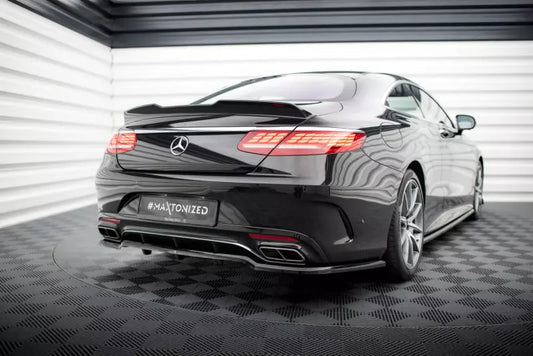 Maxton Design Heckdiffusor für Mercedes S Coupe AMG-Line C217 Facelift Hochglanz schwarz – Ansicht 1