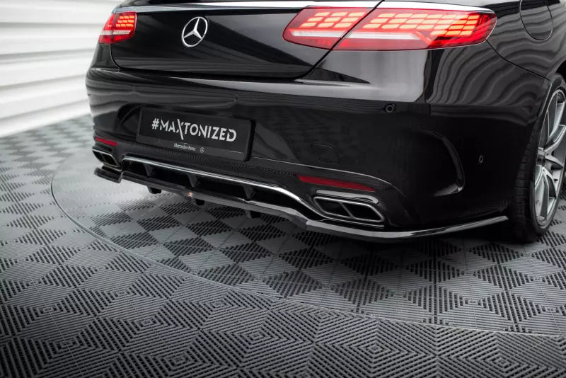 Maxton Design Heckdiffusor für Mercedes S Coupe AMG-Line C217 Facelift Hochglanz schwarz – Ansicht 3