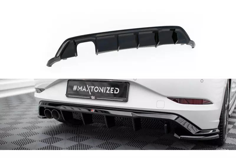 Maxton Design Heckdiffusor für VW Polo GTI Mk6 Facelift Hochglanz schwarz – Ansicht 2