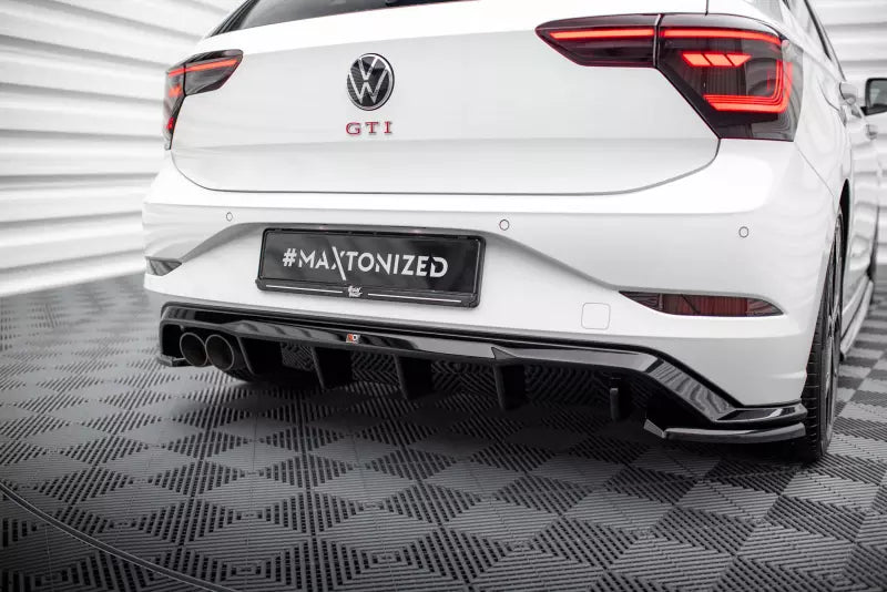 Maxton Design Heckdiffusor für VW Polo GTI Mk6 Facelift Hochglanz schwarz – Ansicht 4