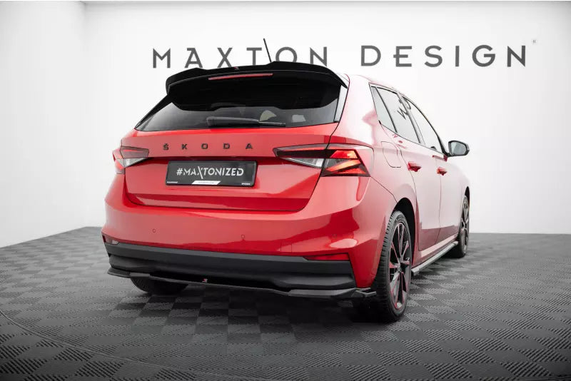 Maxton Design Heckspoiler Lippe für Skoda Fabia Mk4 Hochglanz schwarz – Ansicht 2