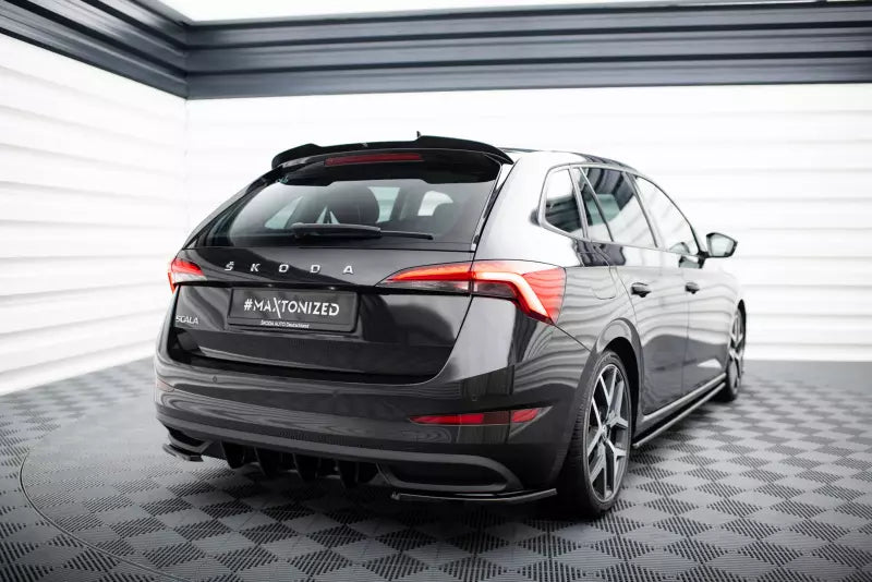 Maxton Design Heckspoiler Lippe für Skoda Scala Hochglanz schwarz – Ansicht 2