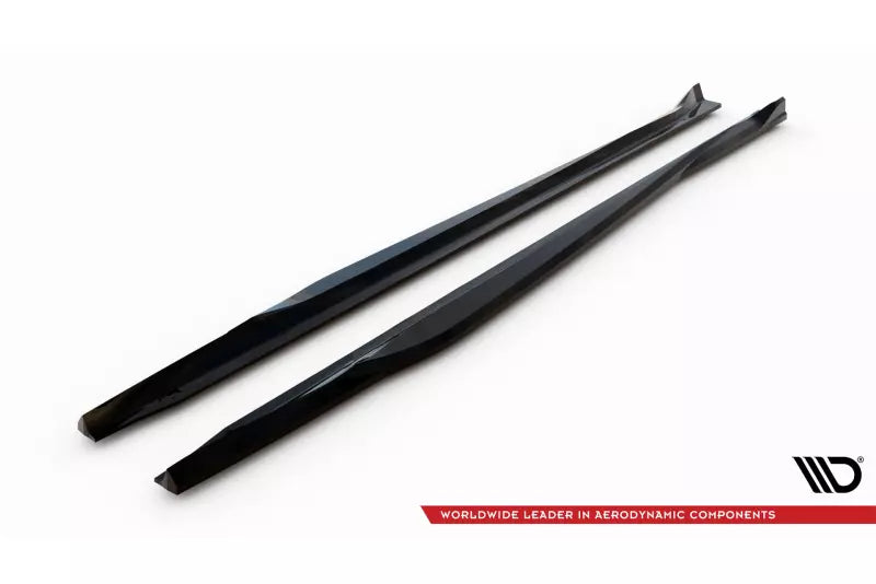Maxton Design Seitenschweller (Paar) für Alfa Romeo Giulia Quadrifoglio Hochglanz schwarz – Ansicht 4
