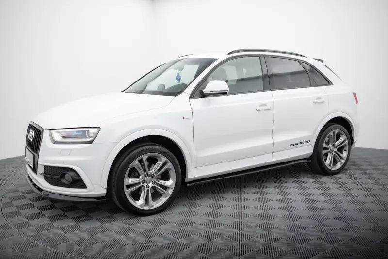 Maxton Design Seitenschweller (Paar) für Audi Q3 S-line 8U Hochglanz schwarz – Ansicht 2